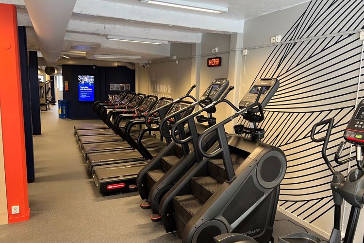 Cardio maskiner på Fitness24Seven i Borlänge