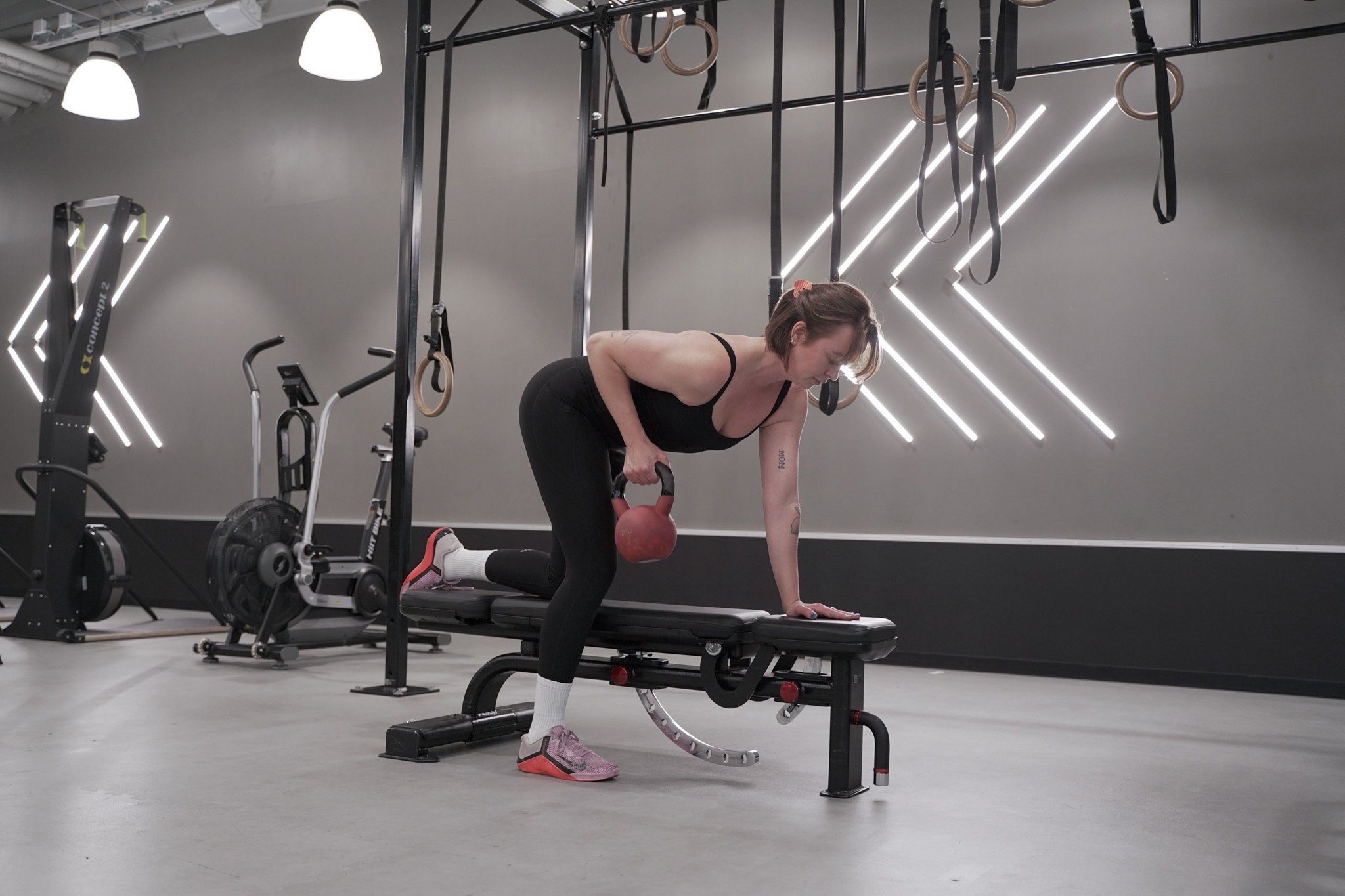 Roddövningar med kettlebells